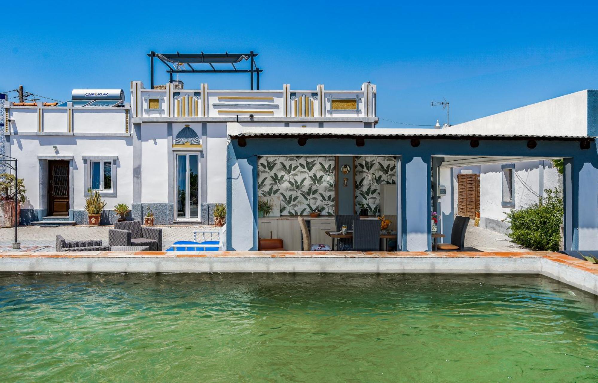 Villa Casa D'Nossa, Casa Tradicional E Moderna, Vista 360º, Piscina De Agua Salgada Luz de Tavira Exterior foto