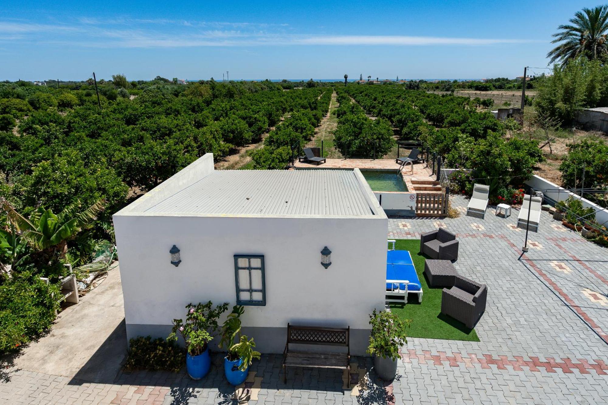 Villa Casa D'Nossa, Casa Tradicional E Moderna, Vista 360º, Piscina De Agua Salgada Luz de Tavira Exterior foto