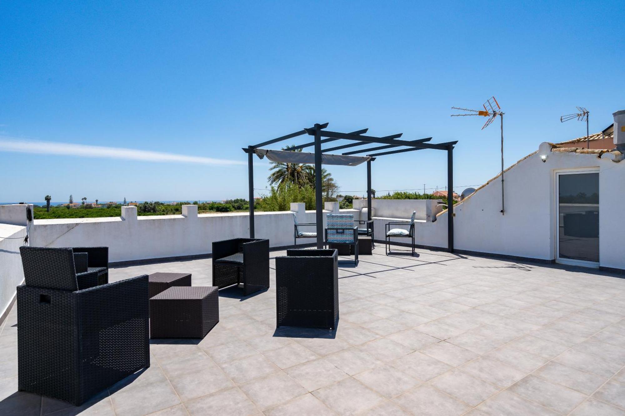 Villa Casa D'Nossa, Casa Tradicional E Moderna, Vista 360º, Piscina De Agua Salgada Luz de Tavira Exterior foto